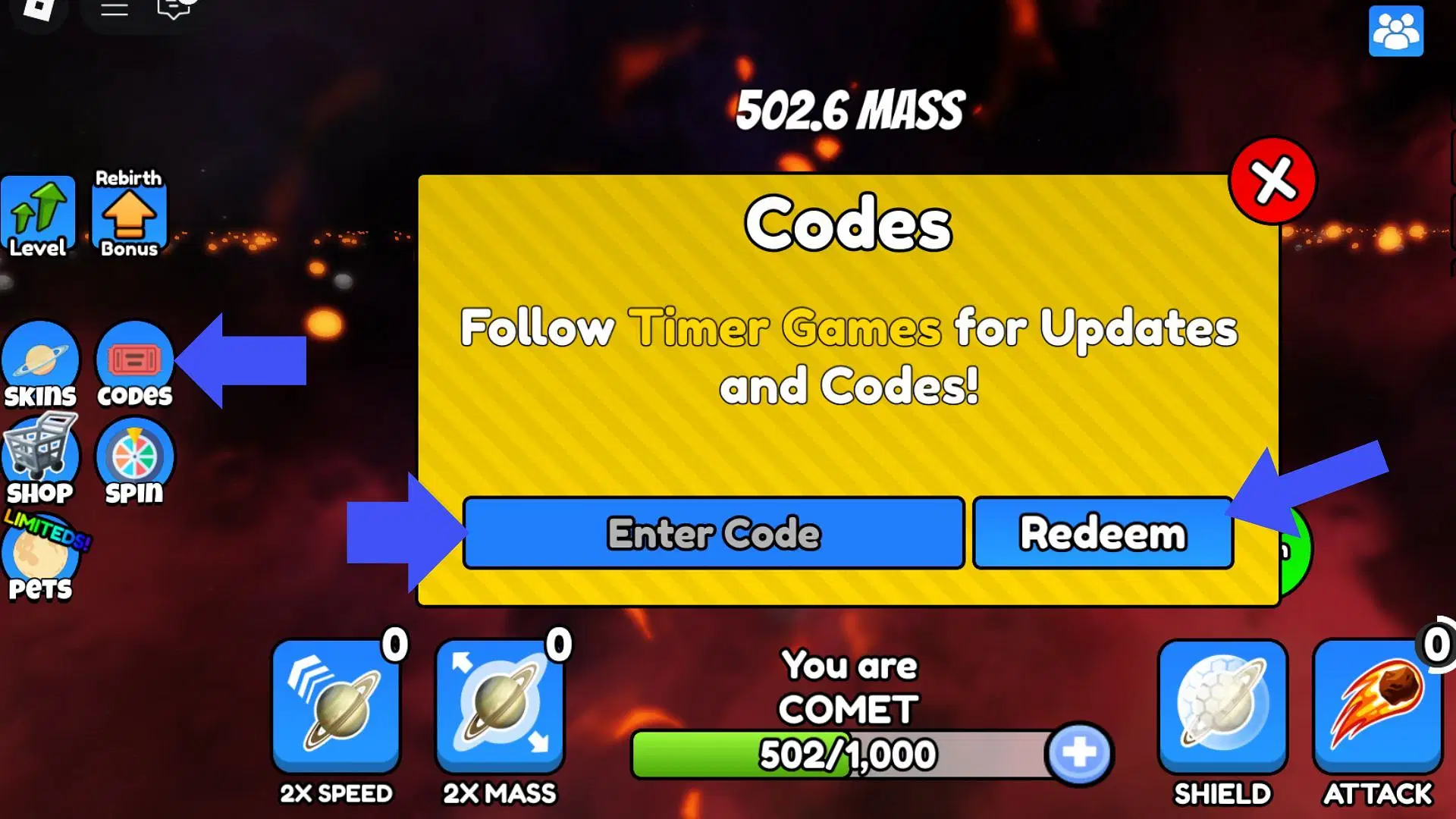 How can I get eat the universe simulator codes (find the best ways for free game stuff).