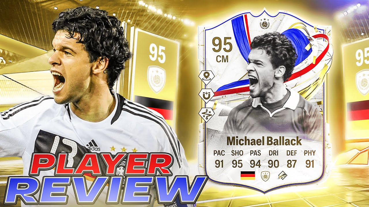 Best ways to play with Michael Ballack - Icon EA FC 24 (Simple tips to dominate the midfield now)